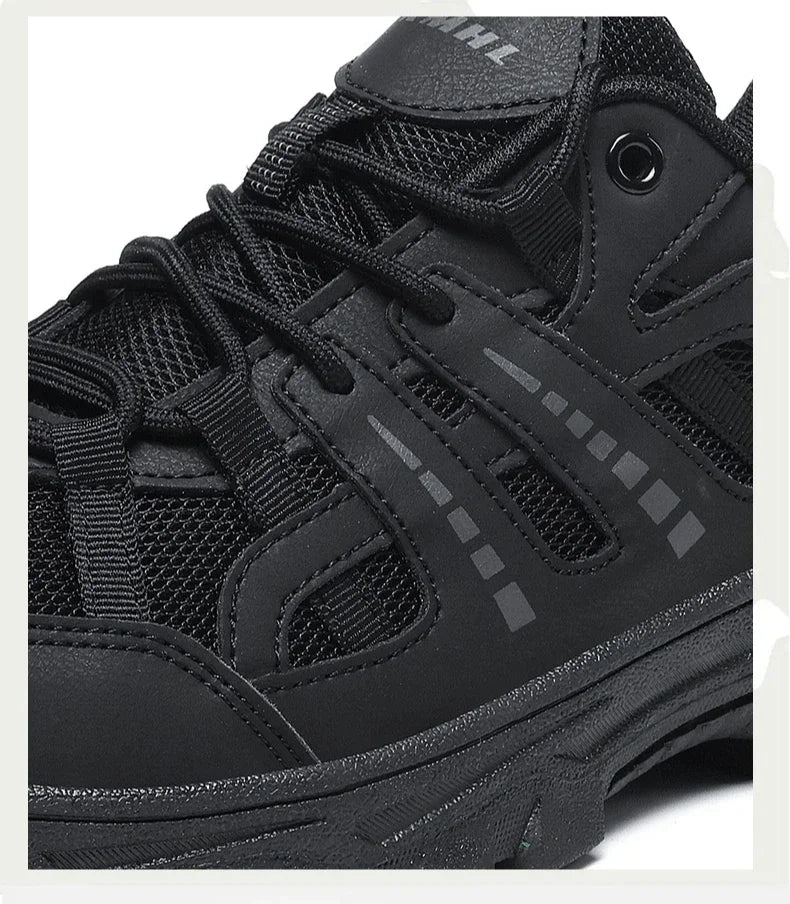 Hiking Shoes Women Shock-absorbing Lace-up Outdoor Low-top Men Shoes Comfortable Flat Breathable Casual Sneakers Men