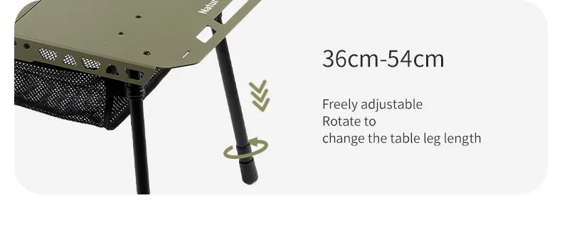 H02 IGT Table Camping Multifunctional Tactical Table Height Adjustable Desk Kitchen Folding Table BBQ Picnic