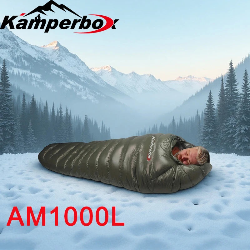 Cold Temperature Winter Sleeping Bag Down Sleeping Bag Winter Camping Sleeping Bag Double