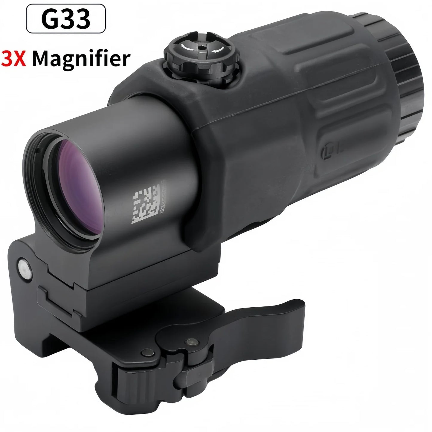 Tactical G33 G43 G45 Sight Fixed 3X 5X Magnifier Scope with Quick Disassembly and Flipping for Airsoft Hunting