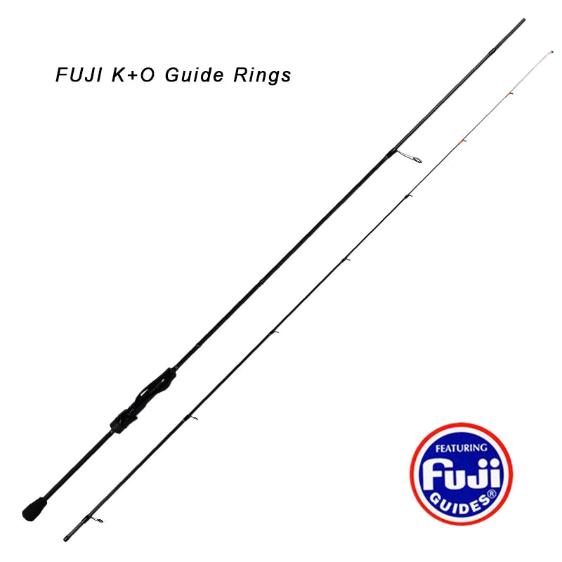 Ajing Spinning Rod XUL-UL Fishing Rod 3g/5g for Saltwater Freshwater Light Rock Fishing FUJI Ring