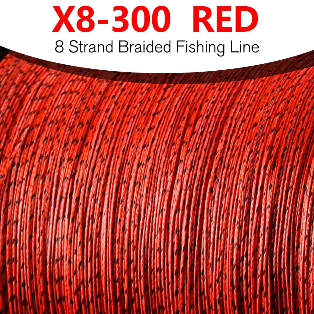 300M 8-Strand Braided PE Fishing Line High Sensitivity Super Strong Saltwater Carp Fishing Line Good Power Long Casting