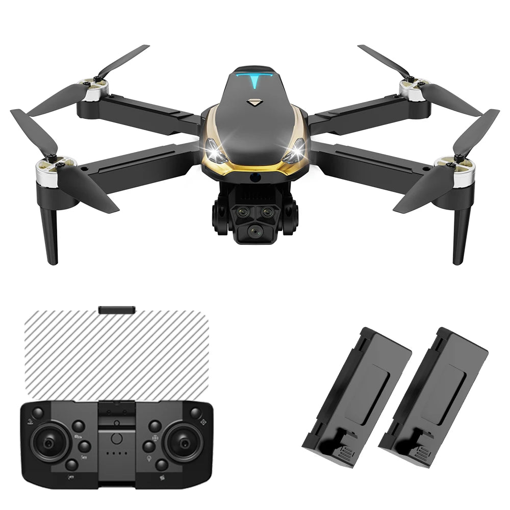 PRO Brushless Motor Drone with 2 Battreys, Intelligent Obstacle Avoidance, Optical Flow,  360-degree rolling, HD Camera