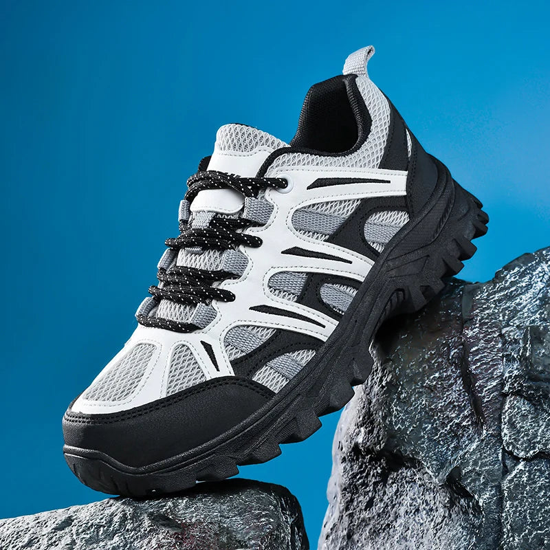 Woman Outdoor Hiking Sneakers Summer Breathable Non-slip Mesh Trail Shoes Wear-resistant  Trekking Footwear for Camping Climbing