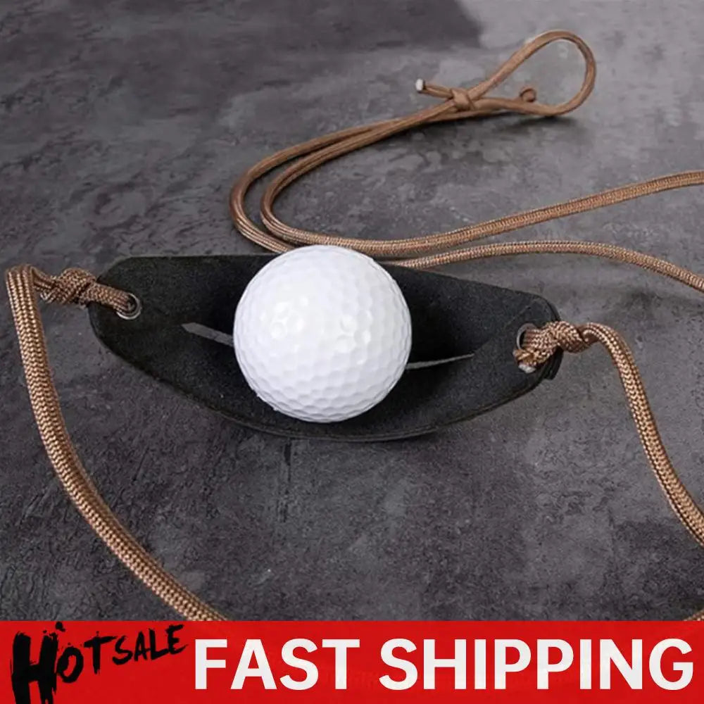 Handmade Leather Shepherd Sling Old-Fashioned Slingshot for Outdoor Sports Camping Shooting Hiking Hunting Accessories