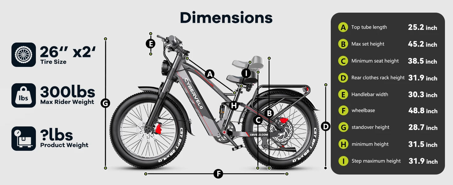 Strong Power Ebike, 5000W Motor Off Road Electric Bike, 100 Miles Long Range, 26"x4.0” Fat Tire, 60V 50Ah Big Battery EK9
