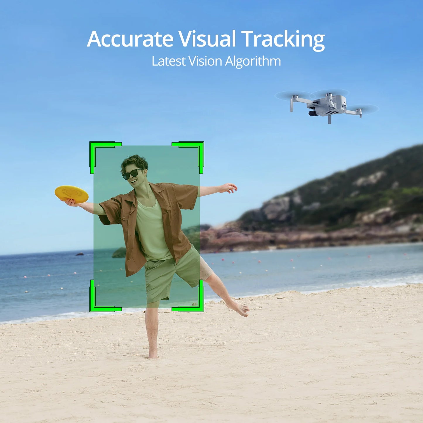 4K GPS Professional Drone Max 6-KM, 3-Axis Gimbal, Visual Tracking, QuickShot, Under 249g, Return to Home-ATOM
