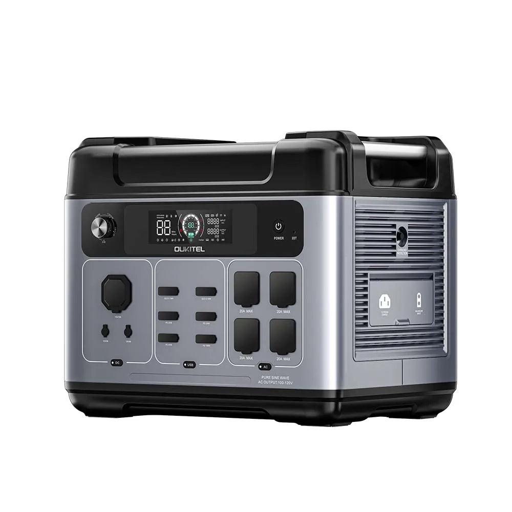 P2001 Plus 2400W Power Station 2048Wh Solar Generator 1.5H Full Charging, APP Control Battery Backup for Outdoor Camping