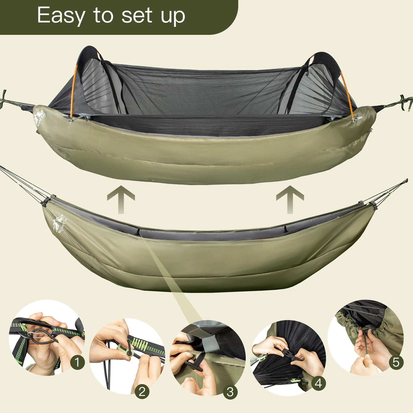 Hammock Underquilts Sleeping Bag Single Insulated Under Blanket 4 Seasons Lightweight Soft Warm 5-20℃ 8x3.6ft