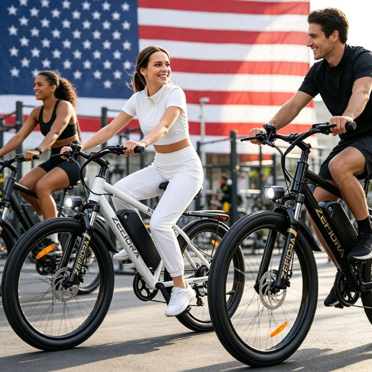 Classic Mountain Ebike, UL2849 Safety Certified, Adjustable Seat & Front Brake,Factory Original, Free US Local Warehouse Shipping