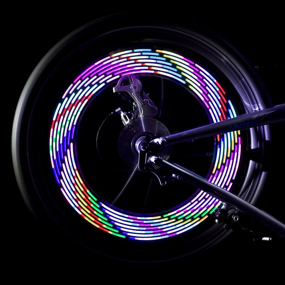 LED Bicycle Wheel Signal Tire Spoke Light Mountain Road Bike Warning Lamp