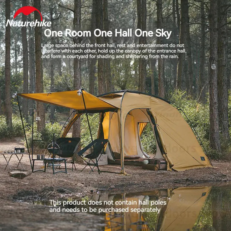 Dune 7.6 Camping Tent 2 People 4 Season Tent Ultralight PU2000mm Outdoor Travel iking Tent With Chimney Screen Window