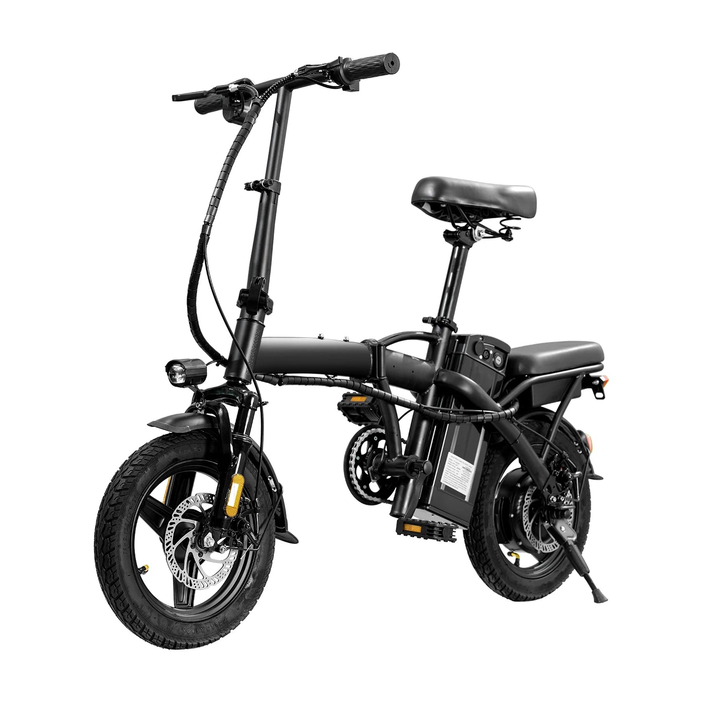 Lightweight Folding Electric Bike for Adults 48V 750W Peak Power 20MPH 18-22 Miles Range 14Inch Disc Brake Commuter E-bike