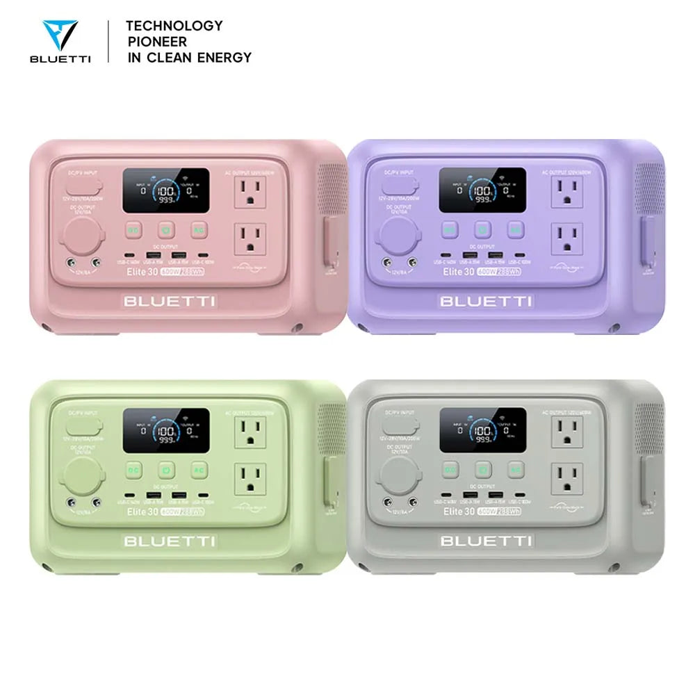 【Renew】 Elite 30 V2 Portable Power Station 288Wh 600W Peak Large Capacity Solar Generator For Outdoor Camping Home Emerge
