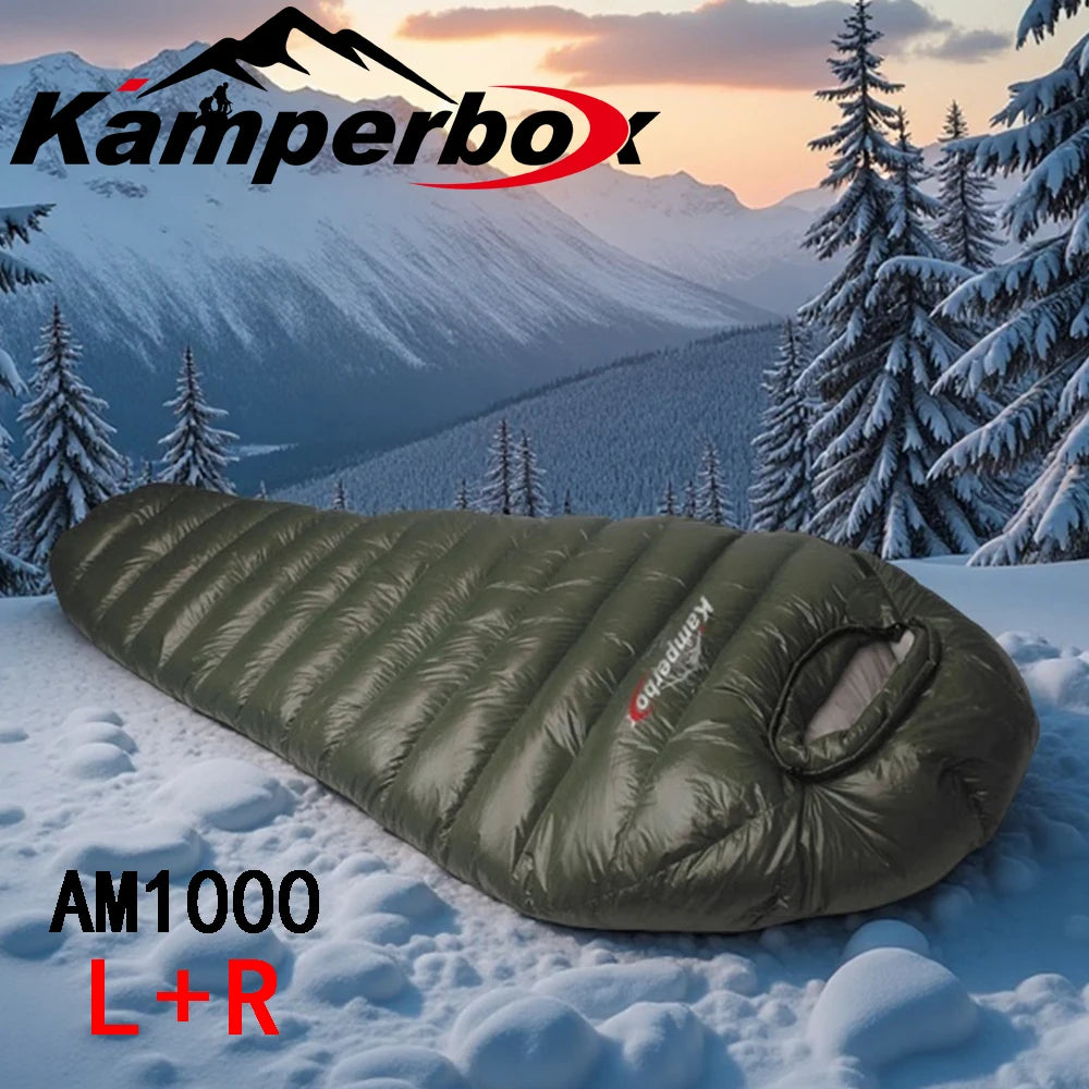 Cold Temperature Winter Sleeping Bag Down Sleeping Bag Winter Camping Sleeping Bag Double