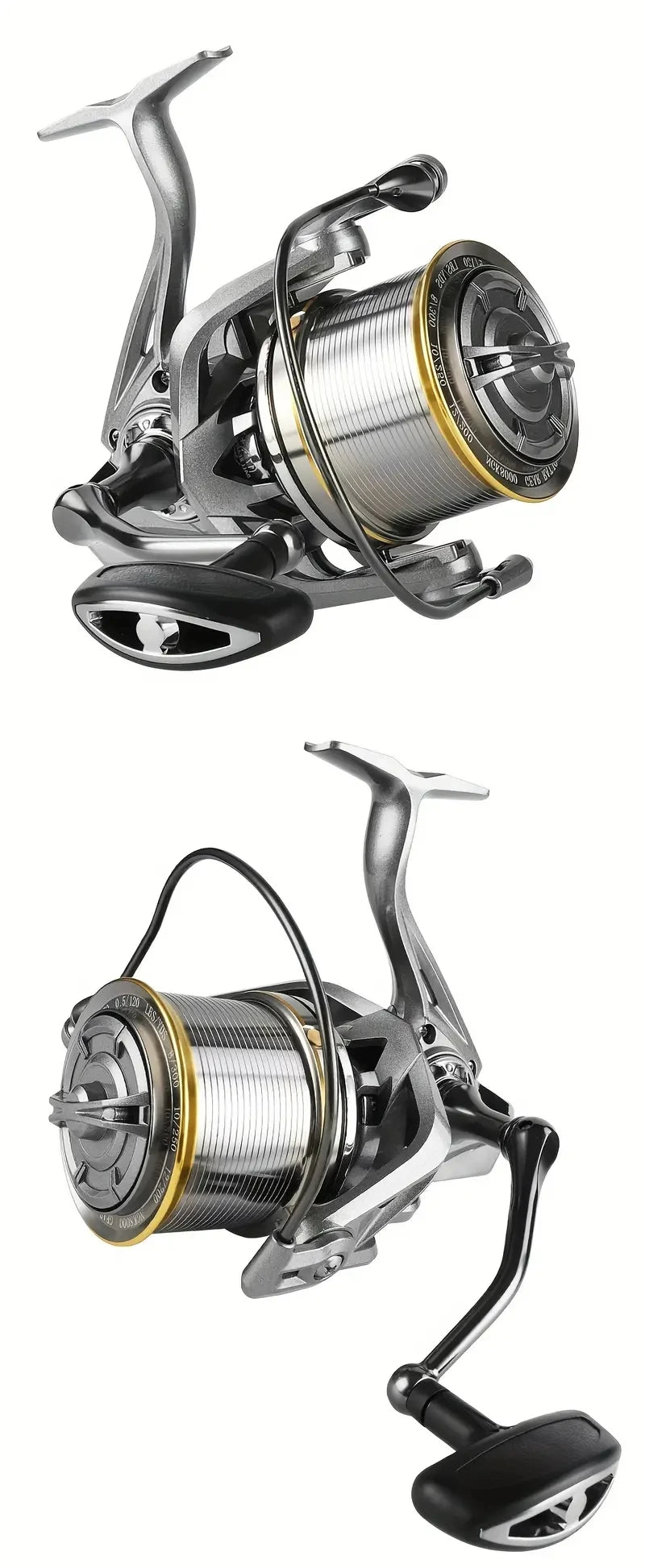 Spinning Reel 44LB Max Drag,4.8:1 Gear Ratio,NGK 8000~14000 Series Long Casting Fishing Reels for Saltwater Freshwater