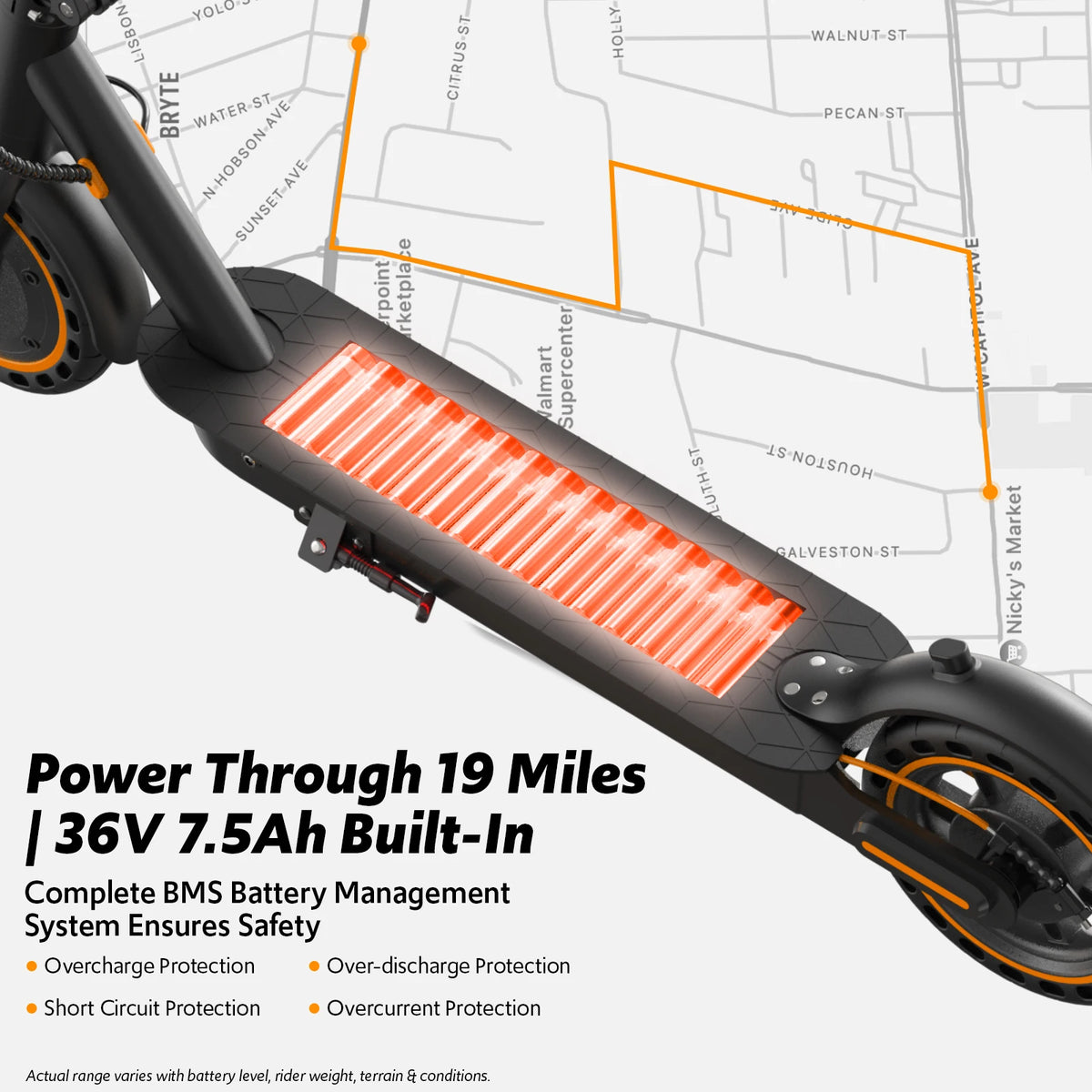 Electric Scooter for Adults, Foldable E-Scooter with Dual Suspension & Front/Rear Turn Signal Lights, 550W Motor up to 22 MPH, 10" Large Honeycomb Solid Tires