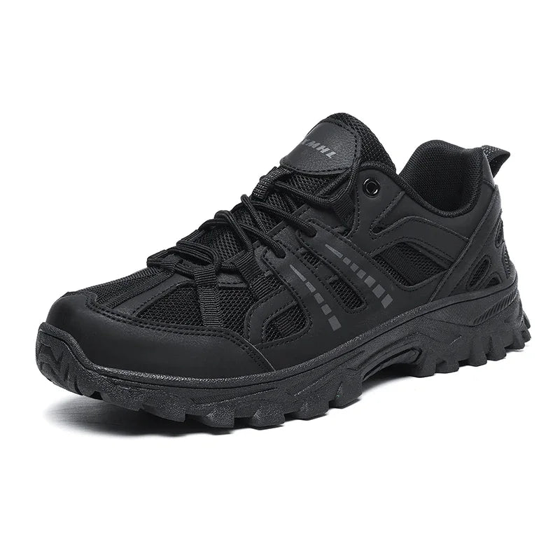 Hiking Shoes Women Shock-absorbing Lace-up Outdoor Low-top Men Shoes Comfortable Flat Breathable Casual Sneakers Men