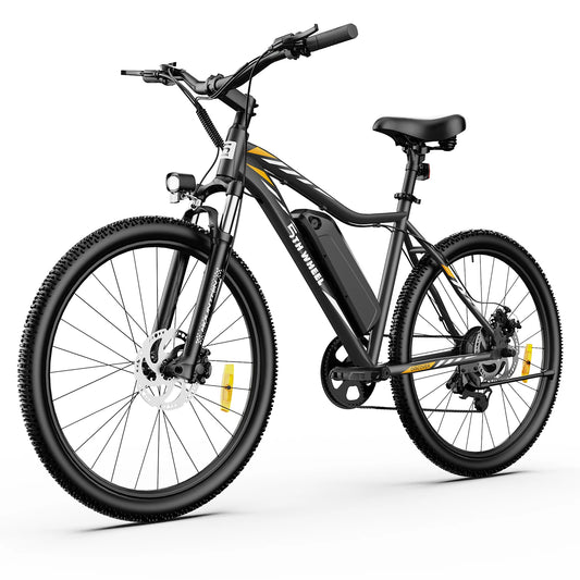 AB17 Electric Bike, 700W Peak Motor, 23 Mph Max Speed, Color LCD Display, Front Suspension