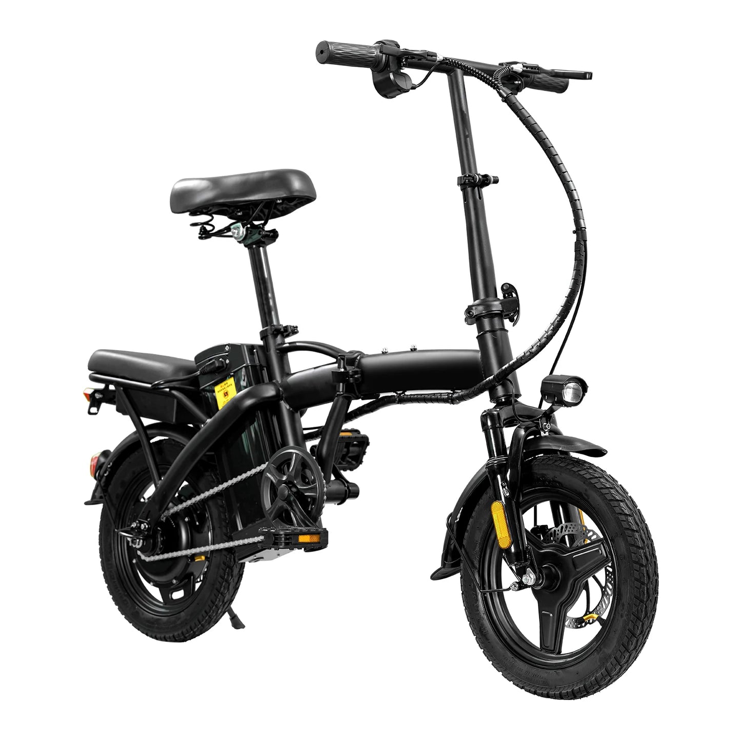 Lightweight Folding Electric Bike for Adults 48V 750W Peak Power 20MPH 18-22 Miles Range 14Inch Disc Brake Commuter E-bike
