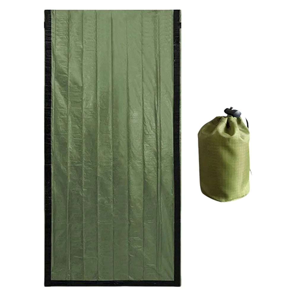 Emergency Blanket Waterproof Thermal Bivy Sack Portable Thermal Sleeping Bag for Camping Hiking Outdoor Adventure