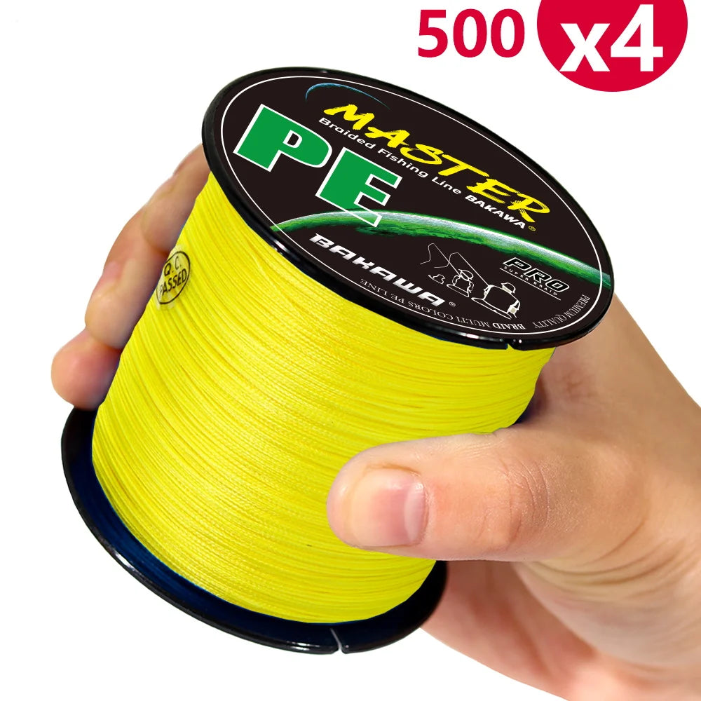 500M 4-strand braided fishing line 20-85LB Japanese PE carp line Pesca freshwater saltwater fishing accessories
