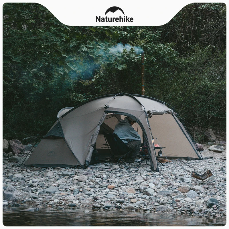 Massif Hot Tent with Stove Jack Waterproof Windproof 4 Season Tent 2 Person Cold Weather Winter Tents for Camping
