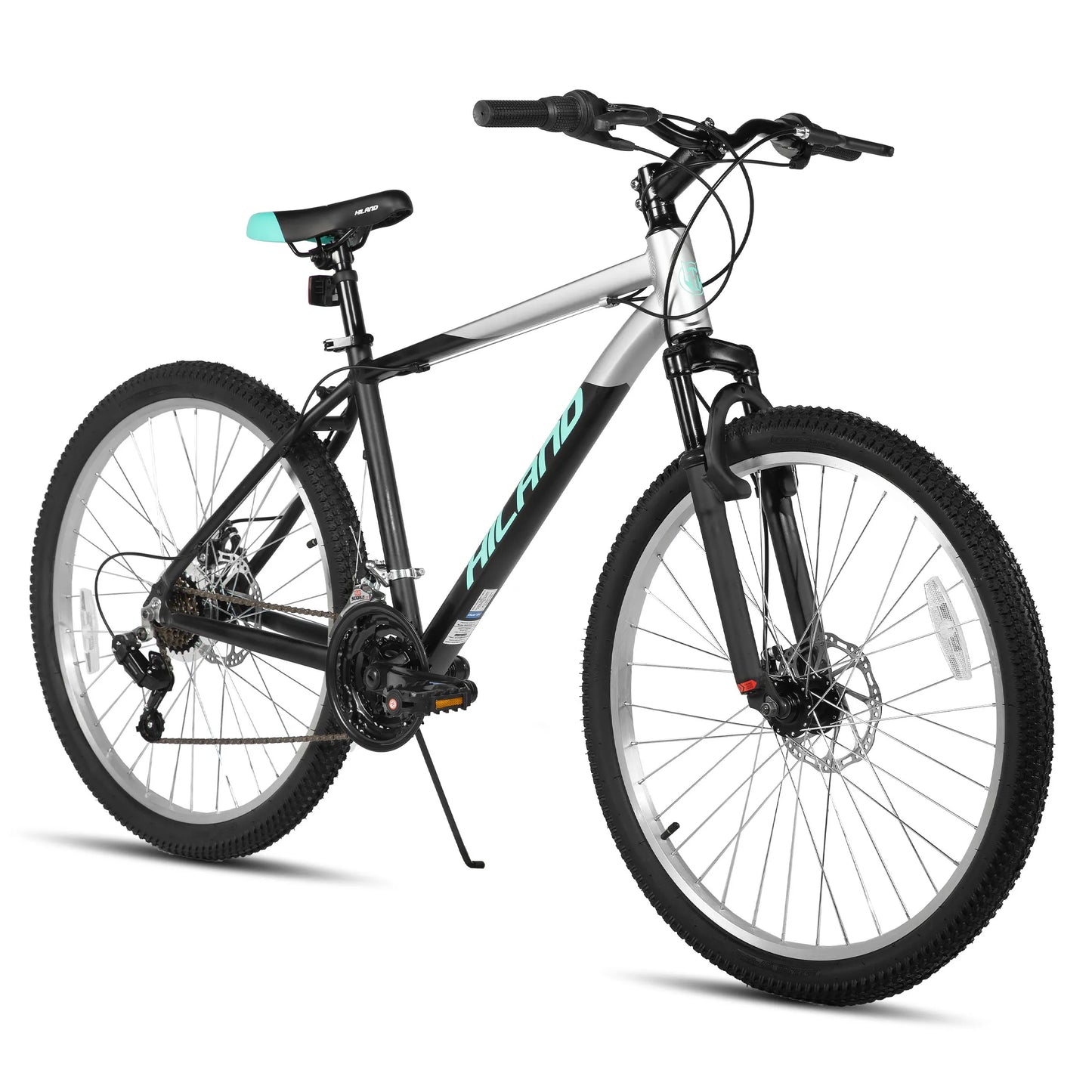 27.5 Inch Men Student Aluminum Alloy Mountain Bike, 18 Speed Bike With Front And Rear Disc Brakes, Suspension Fork