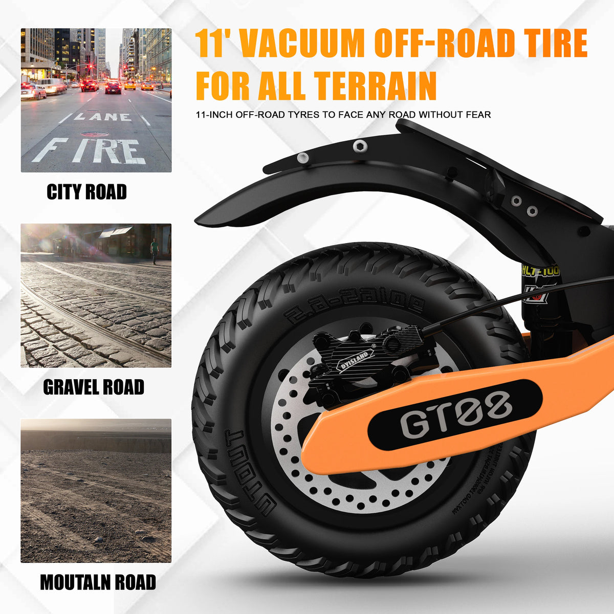 5600W Adult Electric Scooter Dual Motor Top Speed 46MPH,60V27AH, 11-inch Off-Road Tires Sport Folding eScooter