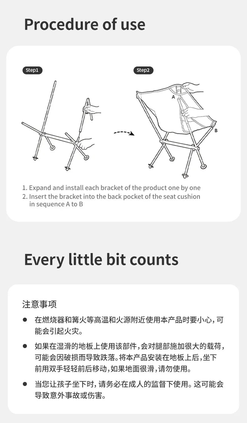 Ultralight Folding Chair L04 150kg Load Capacity for Fishing Picnic Outdoor Hiking Moon Chair Portable Relax Chair
