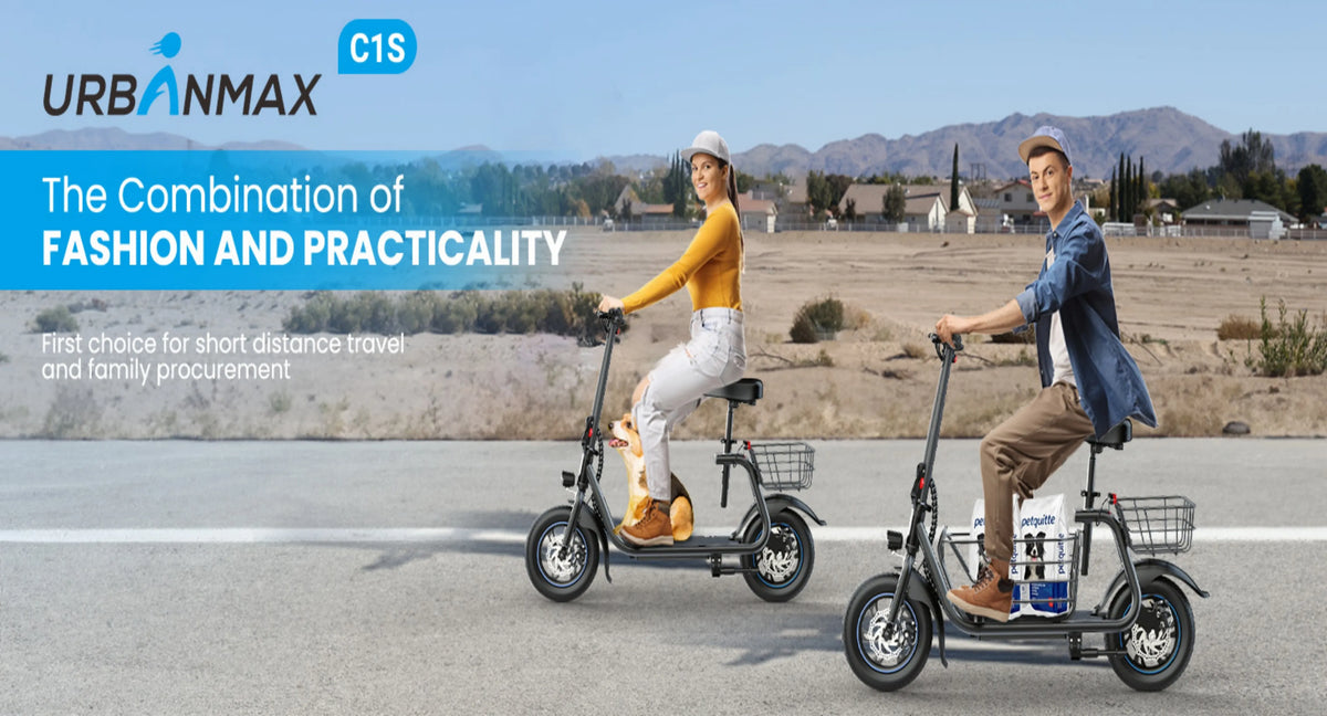 Electric Scooter with Basket for Pet, 3 Riding Modes Foldable Electric Scooter for Adults - up to 20 Miles 18.6MPH