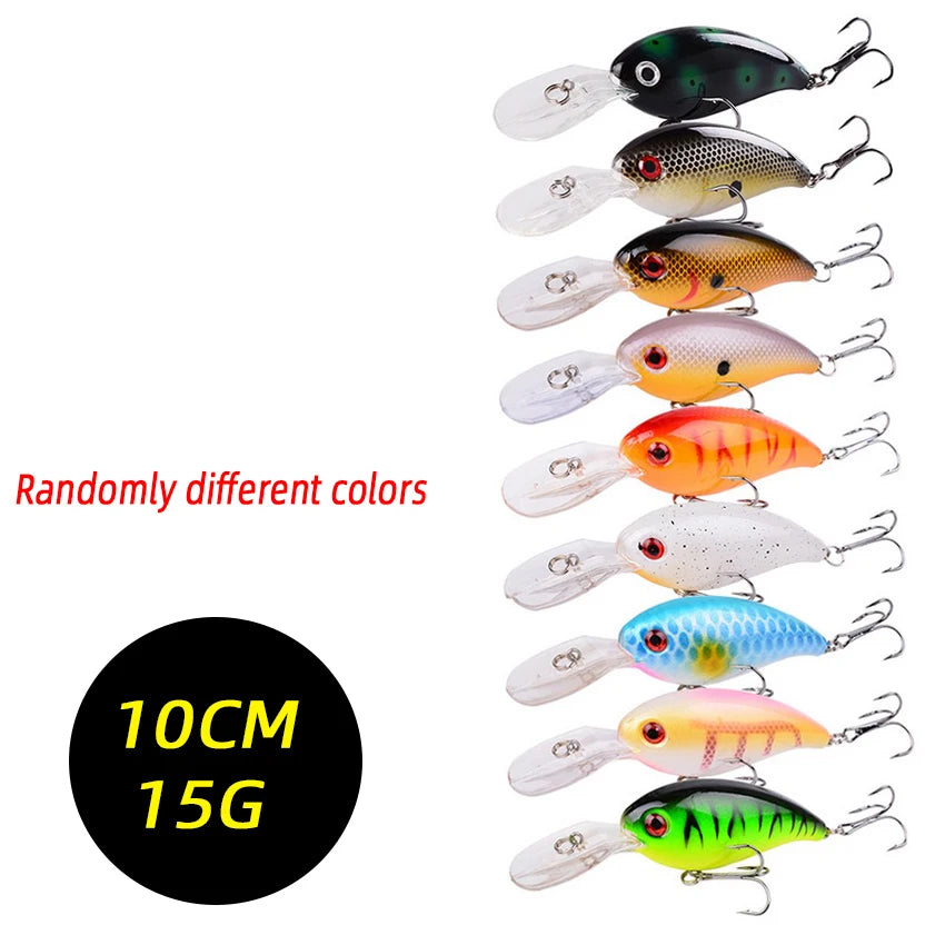 3/5/8PCS Random Fishing Lure Set Fishing Wobble Set Mini Crank Fishing Lure Artificial Bait Kit Minnow Fishing Accessories