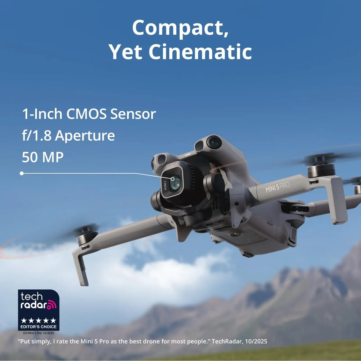 Mini 5 Pro Fly More Combo DJI RC-N3 Vlog Drones with 1-Inch CMOS Mini 5 Pro 4K Camera Drone for Beginners ActiveTrack 360° 225° Gimbal Rotation 3 Batteries