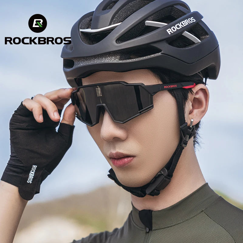 Polarized Cycling Glasses Electronic Color Change Glasses Sunglasses UV400 Safety Bike Bicycle Eyewear Sports Goggles