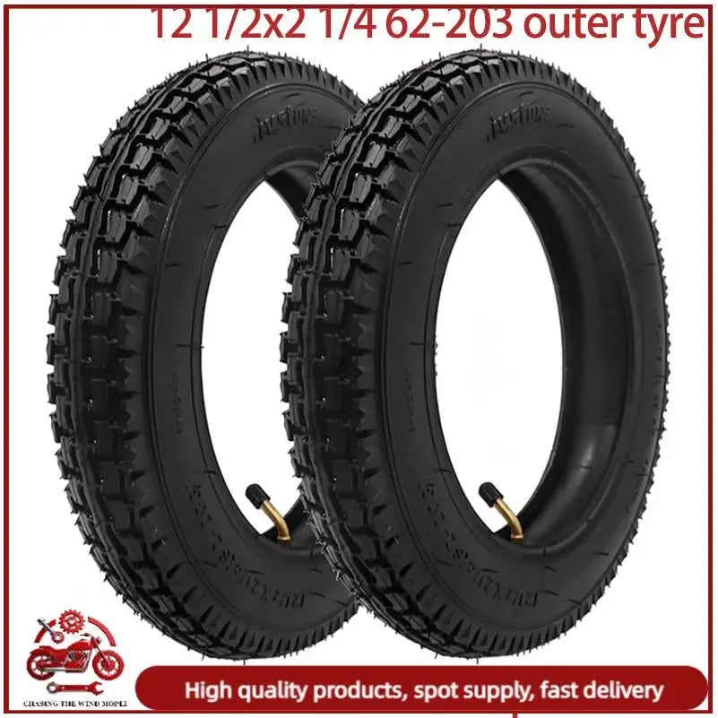 12inch 12 1/2x2 1/4 (62-203) inner and Outer Tyre for Bicycle Tire parts Accessories Wear resistant and easy to install
