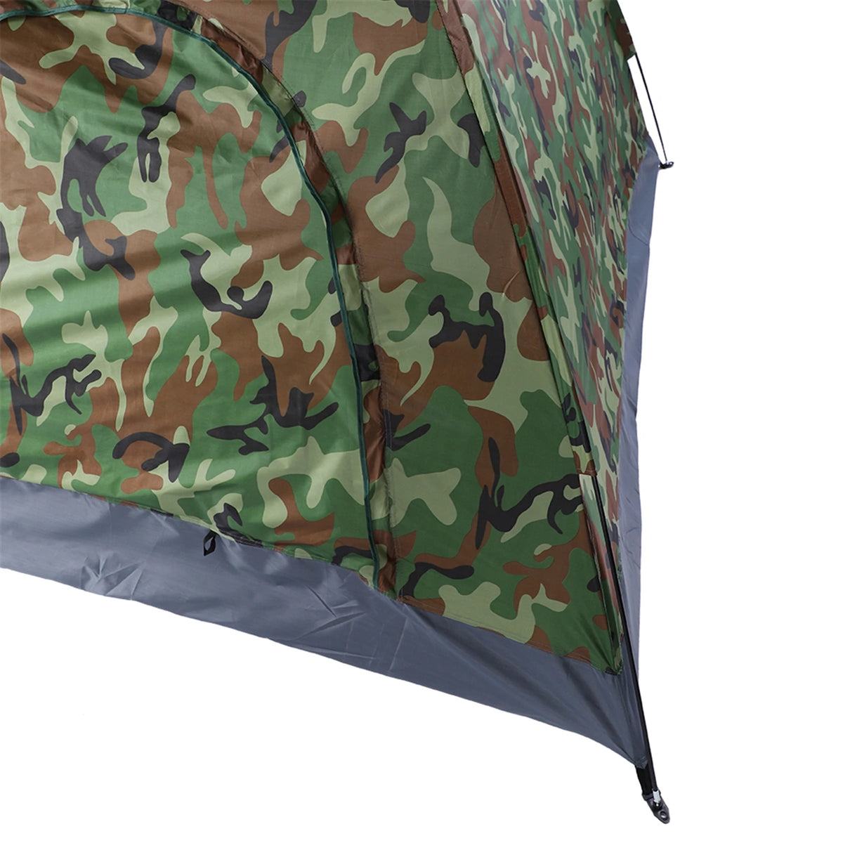 3 4 Person Camping Dome Tent Waterproof UV Proof 180T Silver Coated Polyester Fiberglass Poles Portable Bag Outdoor Camouflage