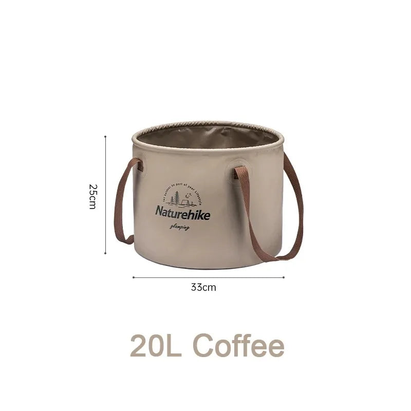 Handheld Bucket Outdoor Foldable Waterproof Bucket Portable Multifunctional Travel Camping Fishing Storage Bucket