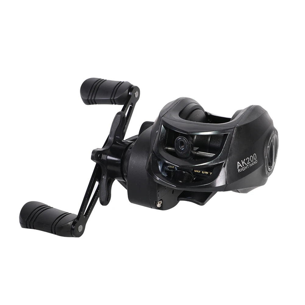 Baitcasting Fishing Wheel 7.2/1 Gear Ratio Fishing Reels Wheel Max Drag 10kg Saltwater Freshwater 18+1BB Fishing Accessory