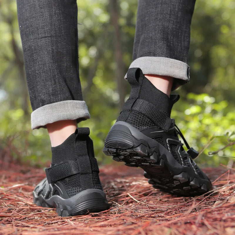 Women Hiking Shoes Outdoor Professional Non-slip Trekking Boots Breathable Lightweight Soft Trail Running Shoes 35-42