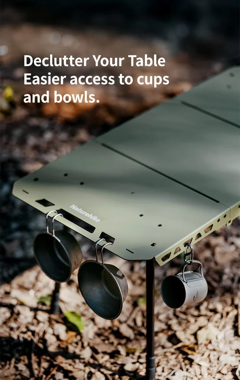 H02 IGT Table Camping Multifunctional Tactical Table Height Adjustable Desk Kitchen Folding Table BBQ Picnic