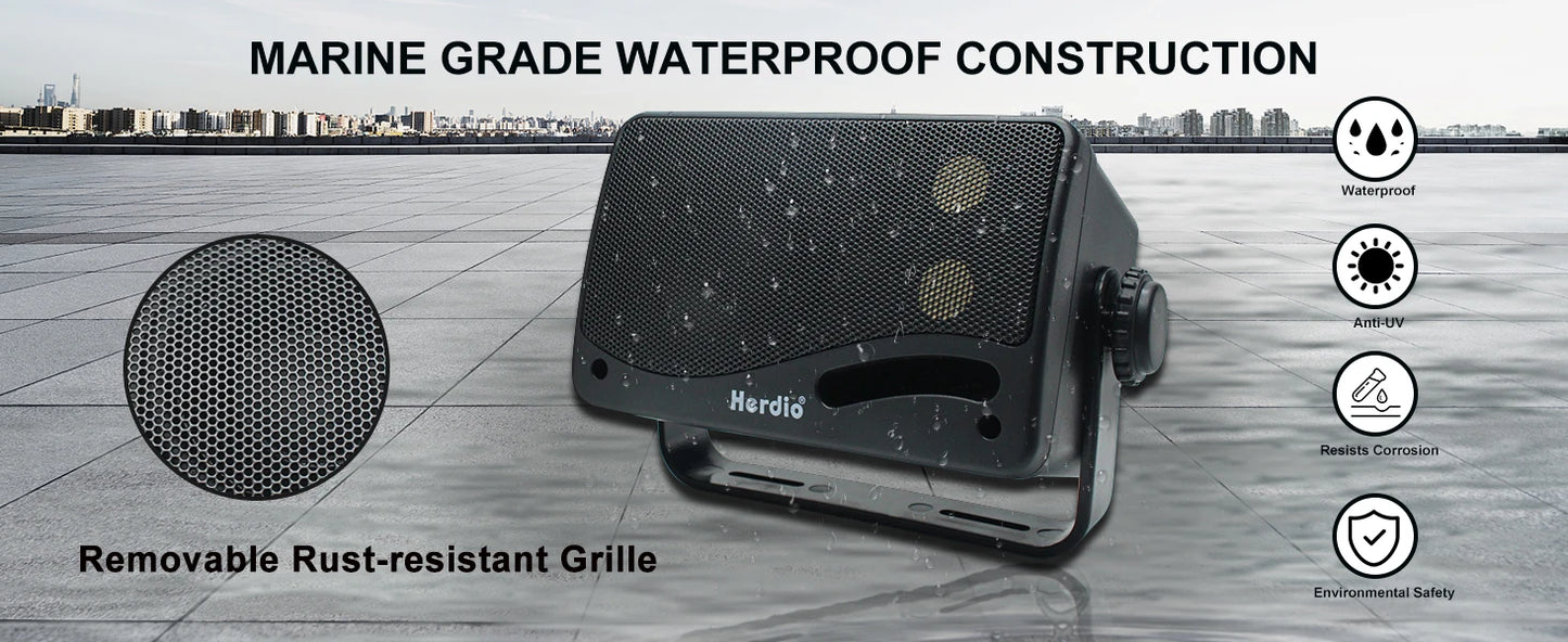 3.5'' 2PCS Passive Outdoor Speakers Wired Waterproof 200W 3 Way Premium Mountable Wall Mount Speakers With Superior Sound