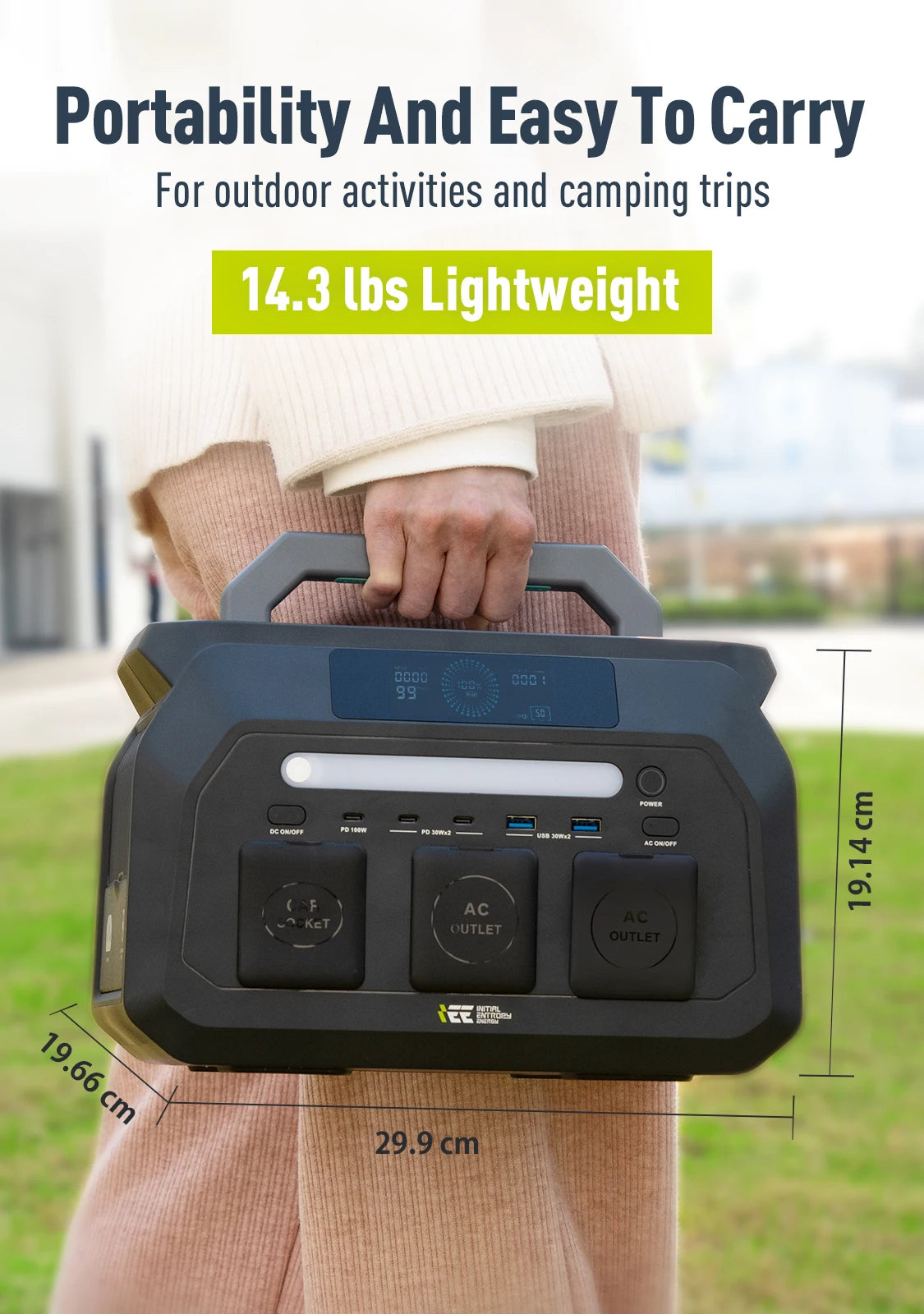 P800 Portable Power Station, 512Wh LiFePO4 generator,1600W Peak Solar Generators, 800 wat power source,2x800W AC Outlets Lightweight & Quiet Solar Generator for Camping, Home Emergency, RV & Outdoor Travel