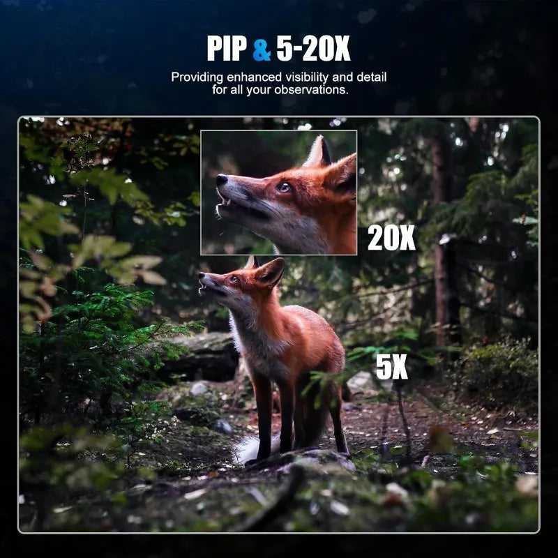 GS515 Digital Night Vision 2560x1920 Resolution 5-20X  HD Day Night Optics for Hunting Surveillance Wildlife Observation