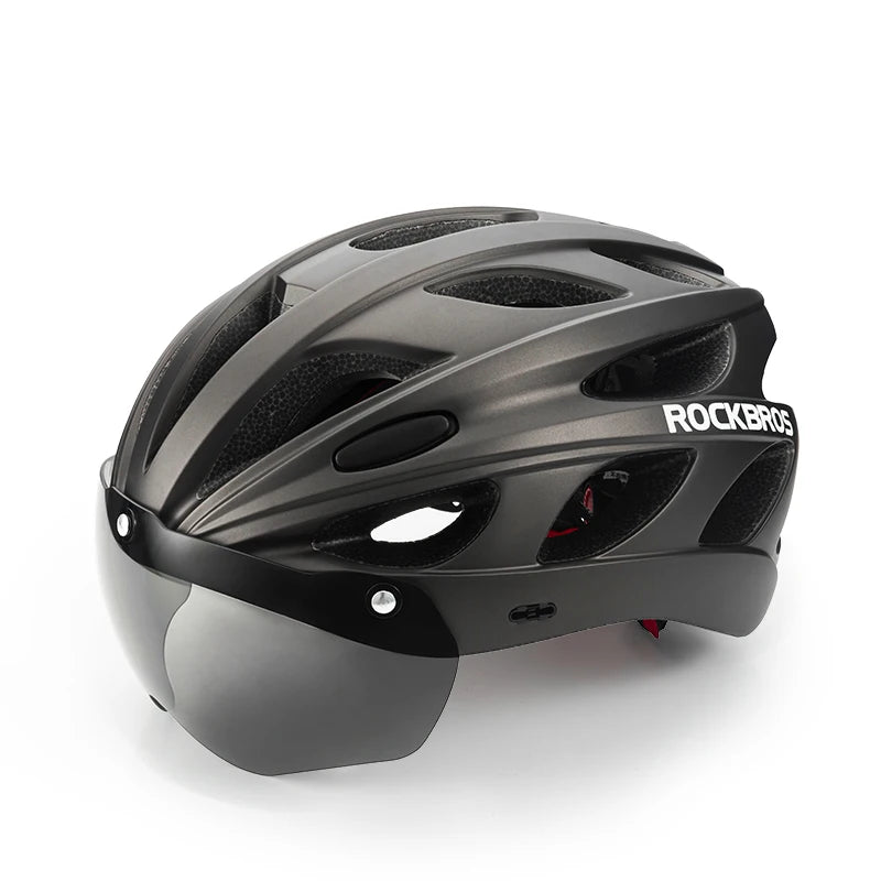 Cycling Helmet Lightweight Integrated Helmet Head Protection Safety Helmet With Goggles Men Women MTB Road Bike Helmet