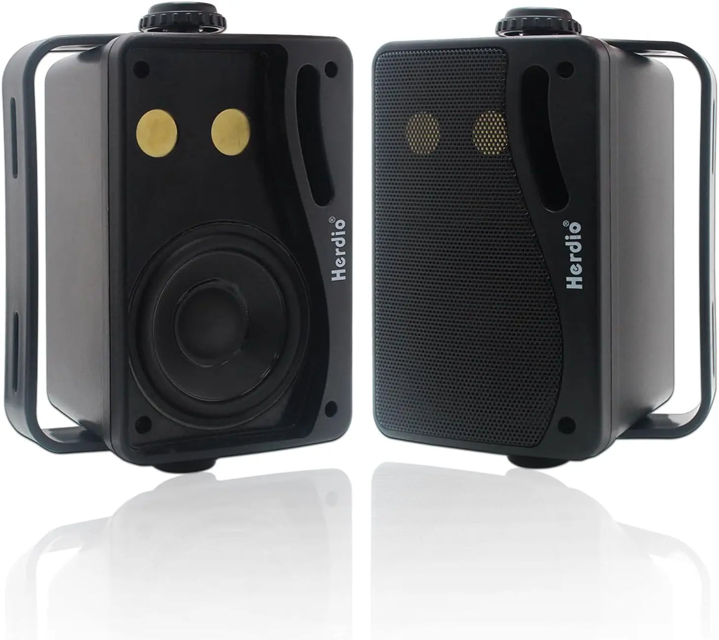 3.5'' 2PCS Passive Outdoor Speakers Wired Waterproof 200W 3 Way Premium Mountable Wall Mount Speakers With Superior Sound