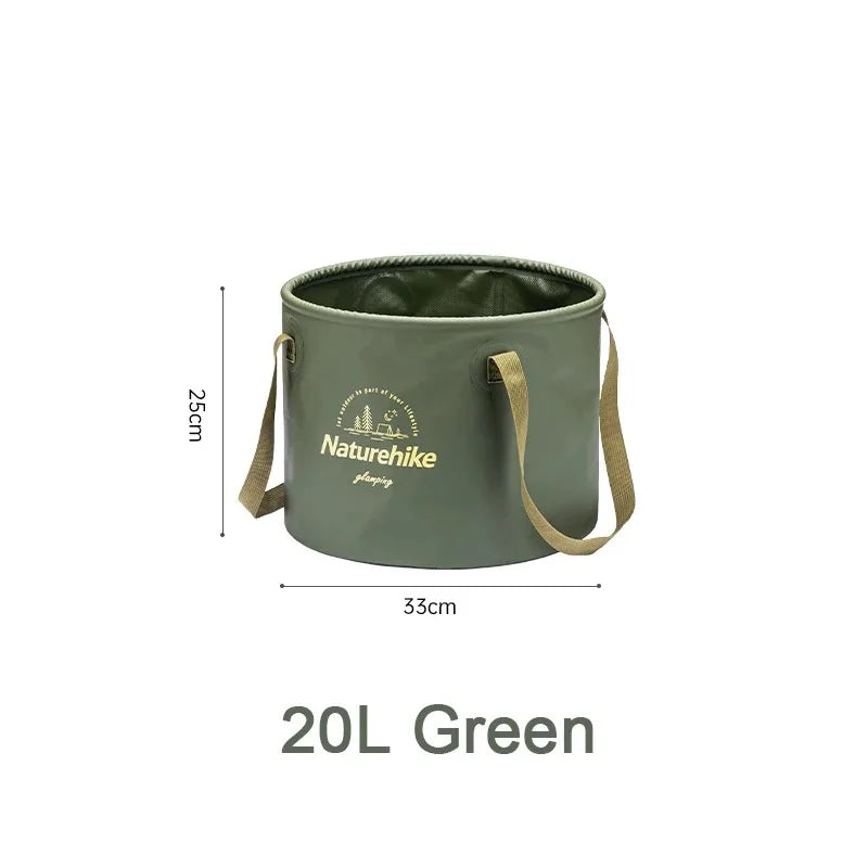 Handheld Bucket Outdoor Foldable Waterproof Bucket Portable Multifunctional Travel Camping Fishing Storage Bucket