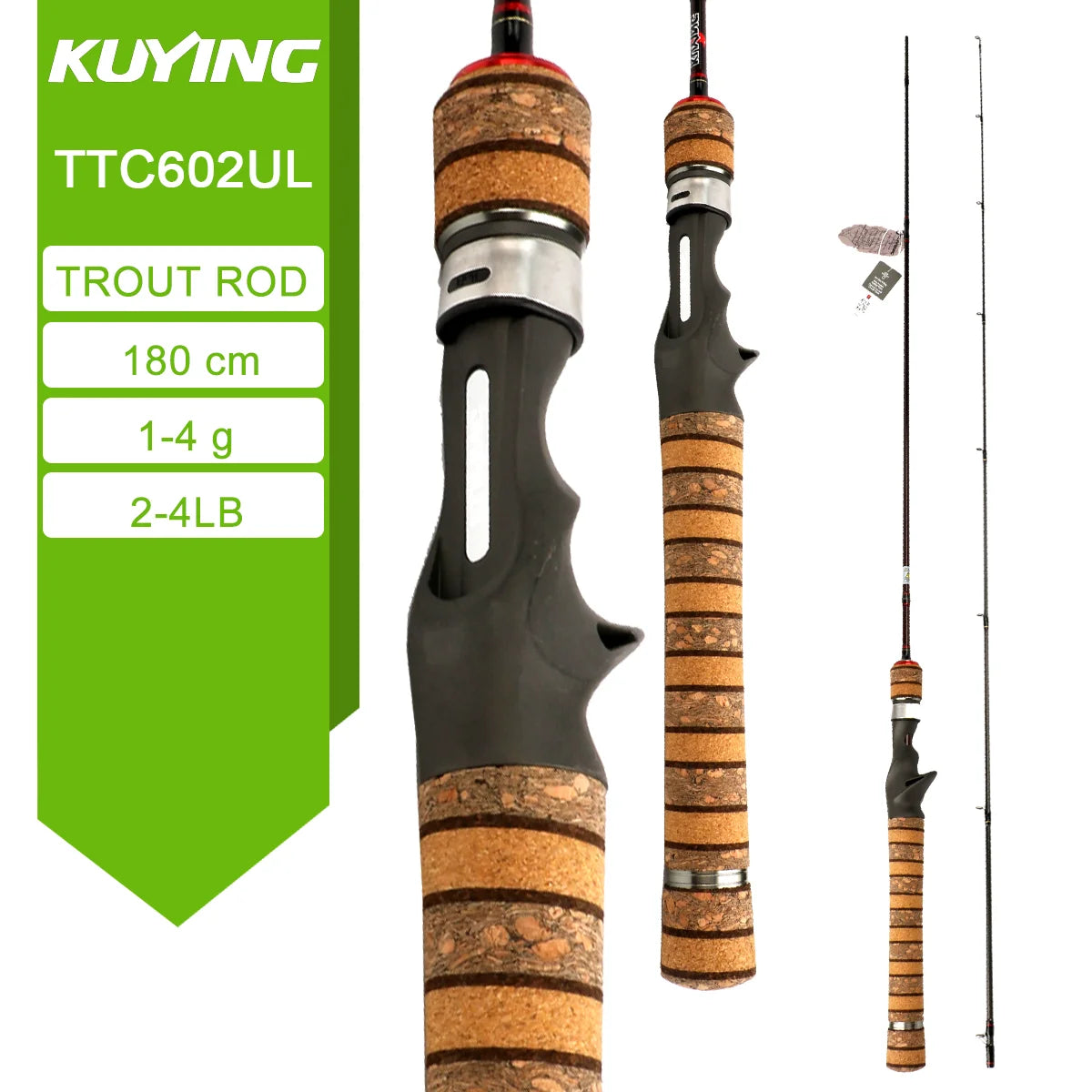 TETON L UL SUL 5'2" 6' 6'3" 6'4"6'2" 6'6" Fishing Rod Lure Cane Spinning Casting FUJI Carbon 1-4g 0.8-3g 2-10g M-Fast bfs