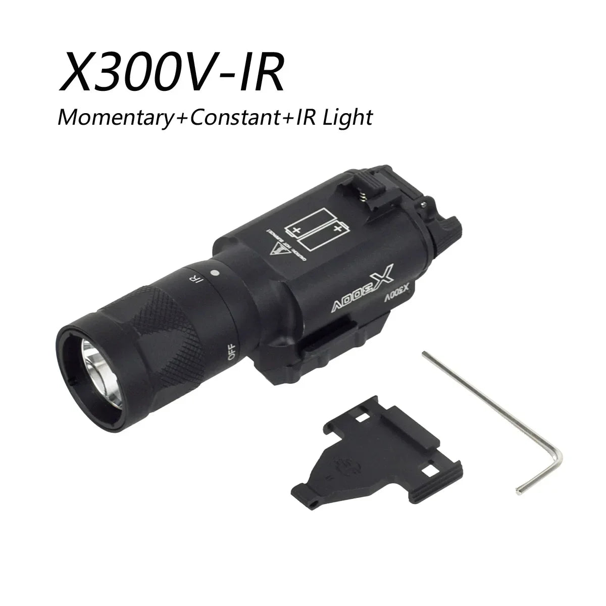 Tactical SureFire X300 Ultra X300V X300V-IR X300UH-B XH15 XH35 Pistol Gun LED Light Fit 20mm Rail Airsoft Hunting Flashlight