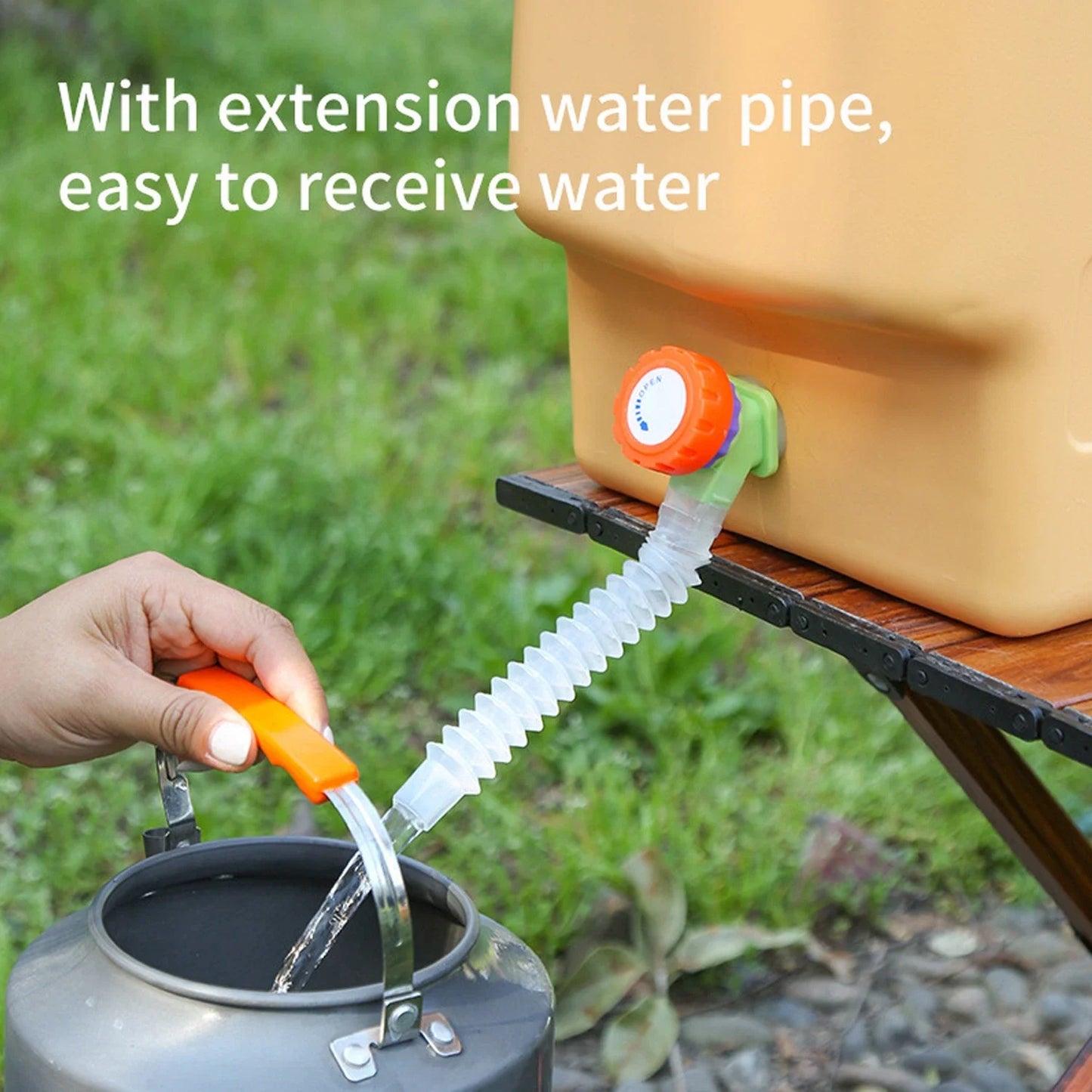 20L Emergency Water Container Large-Capacity Portable Camping Water Bag With Spigot Water Storage Jug For Outdoor Picnic Hiking