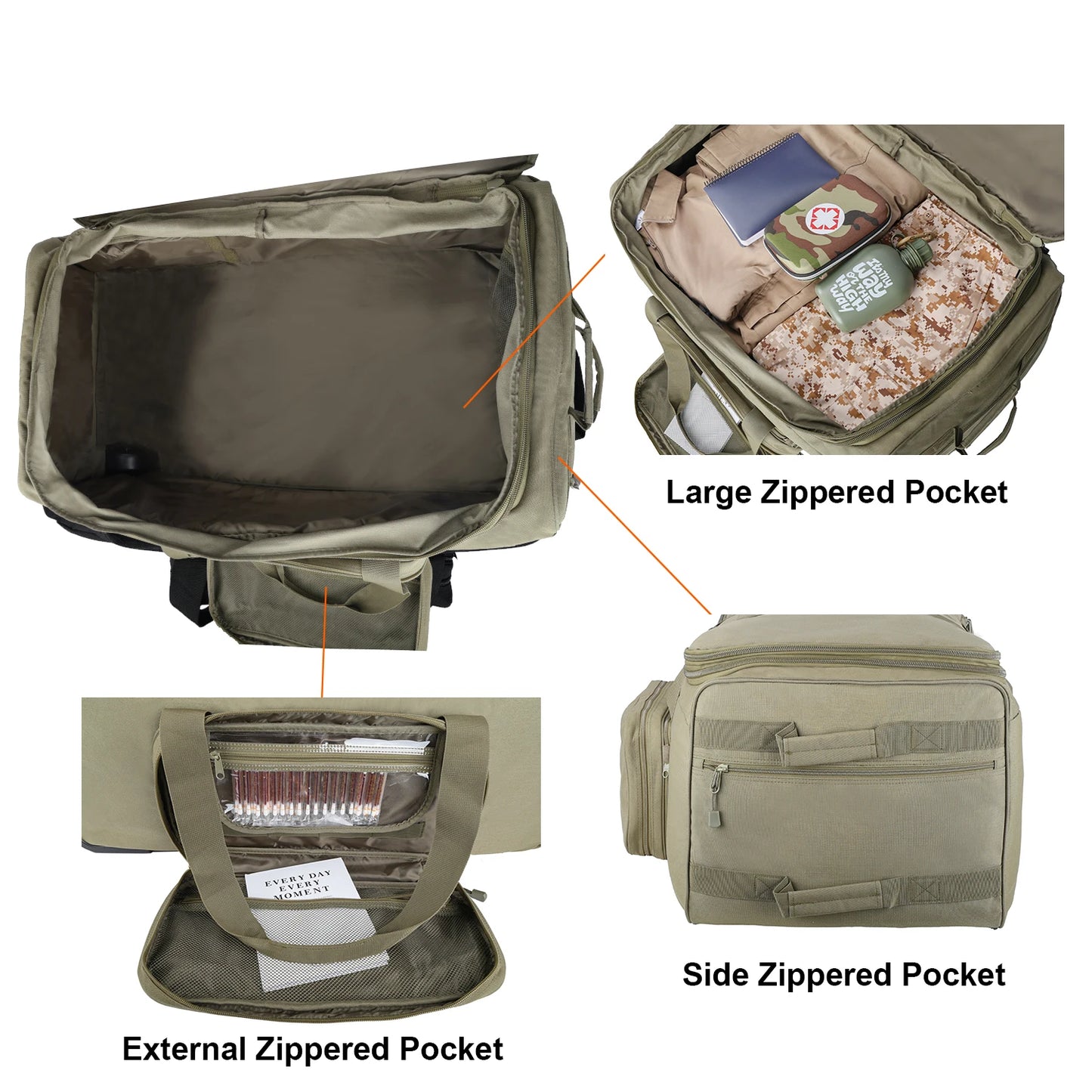 124L Outdoor Camping Travel Bag Large Trolley Case Waterproof Nylon Practical Travel Handbag Storage Luggage Bag